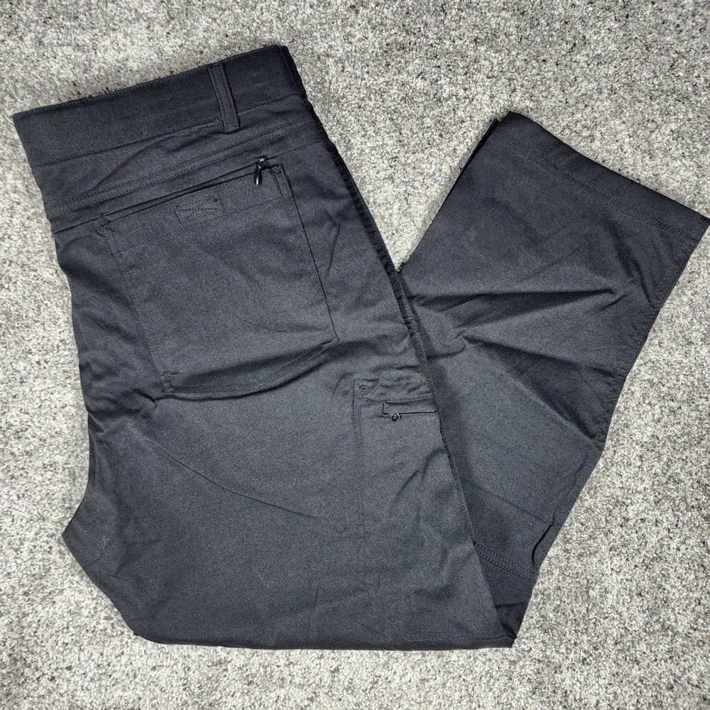 Gerry Venture Pants Mens 36x29 Hiking Stretch Belted Black Excellent